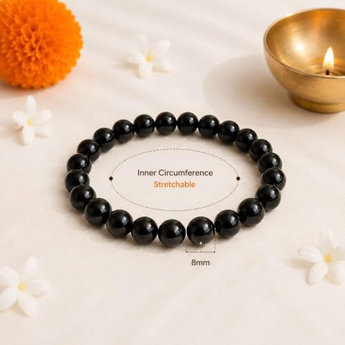 Image of Beaded Bracelet for Men & Women | Stretchable Handmade Prayer Meditation Yoga Wrist Bracelet | Stylish Everyday Wear | Free Size
