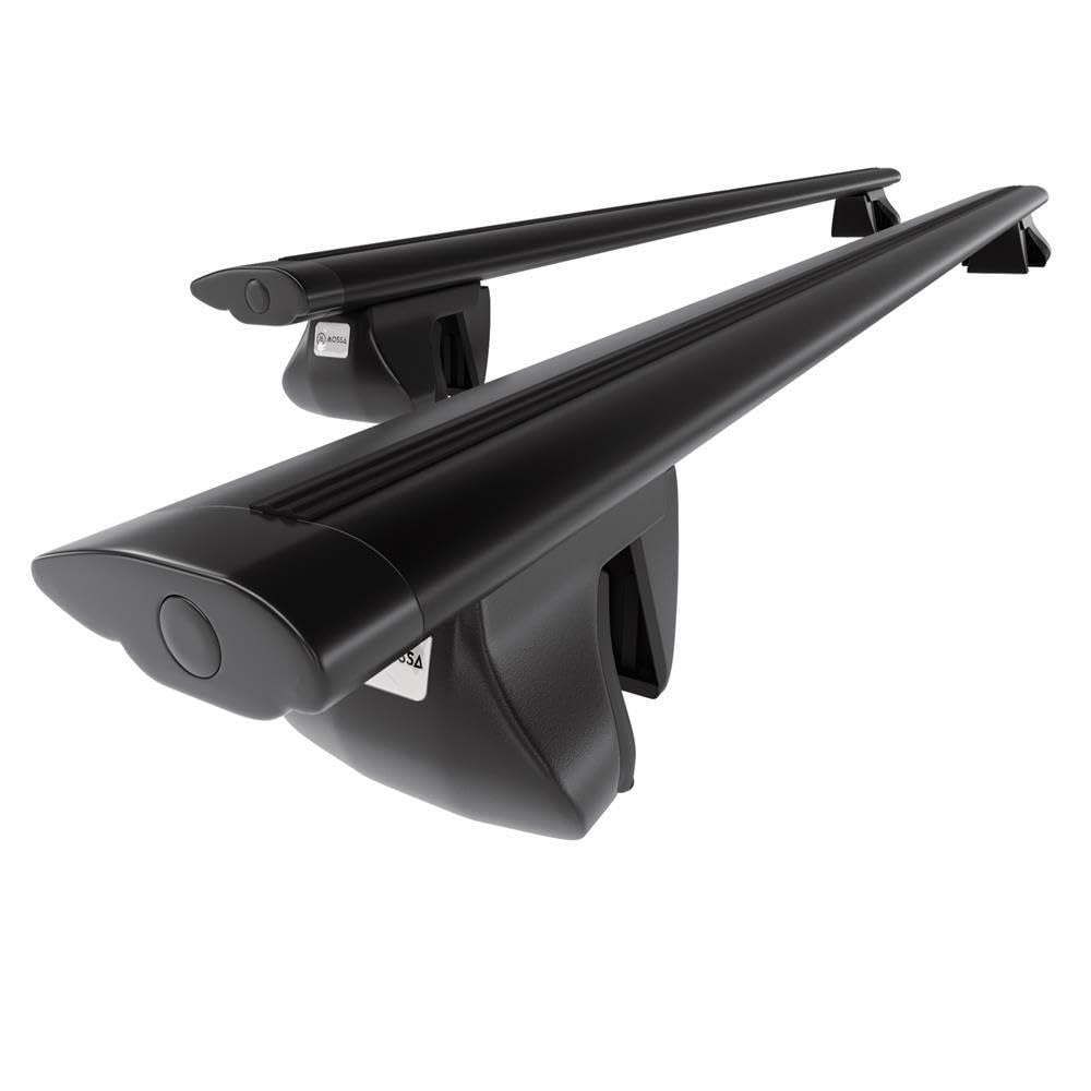 Mossa Barras de Techo ALU aptas para Dacia Lodgy 2012-2022 Negro DA | Furgoneta - railing integrado