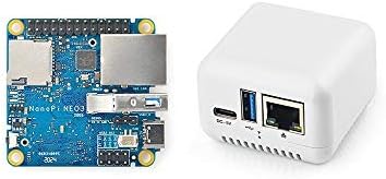 youyeetoo FriendlyElec NanoPi NEO3 Mini Router Single Board Computer Rockchip RK3328 Super Tiny ARM Board for IOT (with Case and Heat Sink)