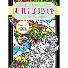 Michaels X Creative Inspirations Butterfly Designs Coloring Book