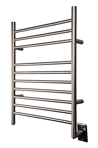 HEATGENE Hot Towel Warmer for Bath Hardwired Heated Drying Rack Brushed Polish
