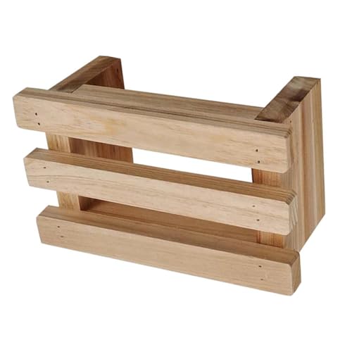 BESPORTBLE Taburete de Madera Pequeño para Adultos Banco Reposapiés Robusto para Sala de Estar Banqueta Multifuncional para Uso Diario Resistente y Cómodo