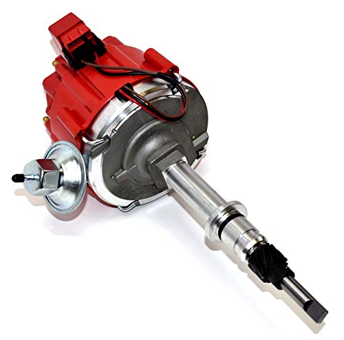 A-Team Performance - Hei Distributor Red Cap And Spark Plug Wires Red Set - Compatible With Amc Jeep Inline 6 Cylinder 232 258 Cj5 Cj7 #TOP3