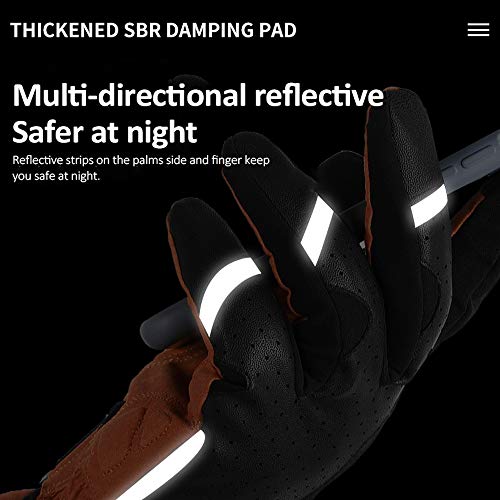 Luvas de Ciclismo, Andoer Luvas de ciclismo para esportes ao ar livre para BTT para bicicleta e moto