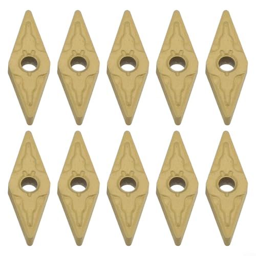 10Pc Indexable Carbide Inserts, CNC Carbide Tips Inserts, Turning Cutter Insert, For Semi-finishing And Finishing, Steel, Stainless Steel, Cast Iron
