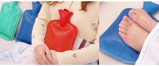 Hot Bag REDITEX Hot Water Bag (1 litre) Non Electric Rubber Bottle hot bag, hot water bag for period cramps, Heating Bottle, for Body Pain Relief Therapy, Hot and Cold Therapies. (Multicolor) 4
