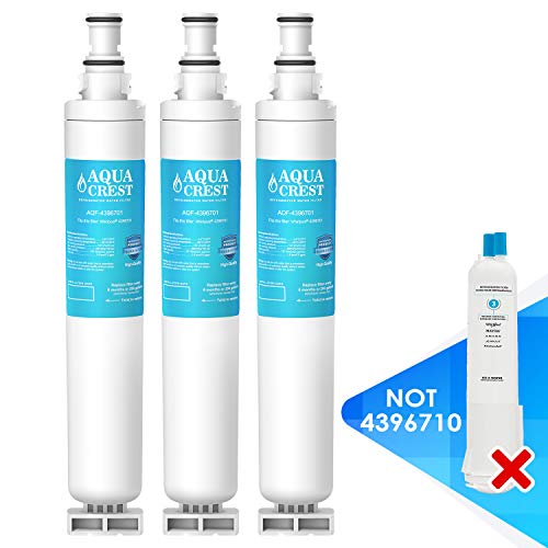 AQUACREST 4396701 Refrigerator Water Filter, Compatible with Whirlpool 4396701, 4396702, EDR6D1, EveryDrop Filter
