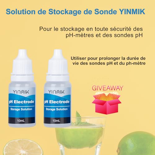 YINMIK Kit de Solution d'étalonnage du pH (4.00, 7.00 et 10.01) – vue 5