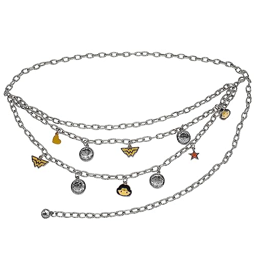 Buckle-Down DC Comics Belt Wonder Woman Chain Belt With Charms
