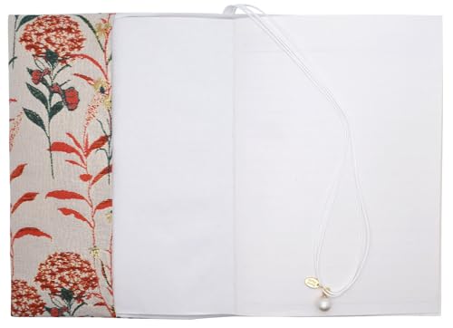 BLBMH 5.5x8.5 Fabric Bible Cover Non-Stretch | Built-in Bookmark | Handmade Washable Book Sleeve for Paperback Journal Privacy Reading Gift for Women - Dandelions Red by BLBMH - Image 3