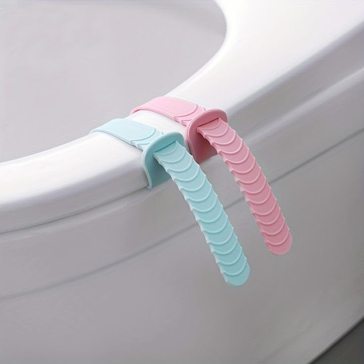 Silicone Toilet Seat Cover Lid Lifter (Pack of 2)| Foldable Toilet Cover Seat Lid Lifter Handel | Avoid Touching Cover Lifter | Maintain Hand Hygiene (Assorted Colours) (B0DGRH39KM) Amazon Price History, Amazon Price Tracker