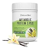 NaturalSlim Protein Powder with Vitamins and Minerals Metabolic C-Plus - Meal Replacement Powder Fortified with Vitamin C, Zinc & Amino Acid - Vanilla Protein Powder 10 Servings 1.1 lb.