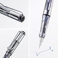 Lamy safari vista Füller mit polierter Stahlfeder in Strichbreite B – Ansicht 2