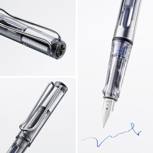 Image of Lamy Vista Fountain Pen Medium Nib with T10 Blue cartridge and Z28 Convertor