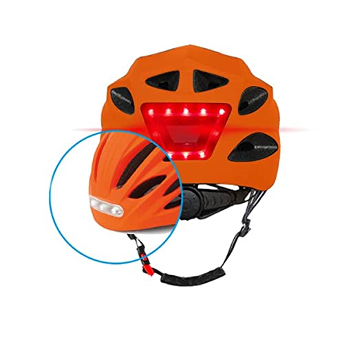 BEEPER Me134l-o Casco con LED Delantero y Trasero, Bicicleta de montaña, Patinete eléctrico,...