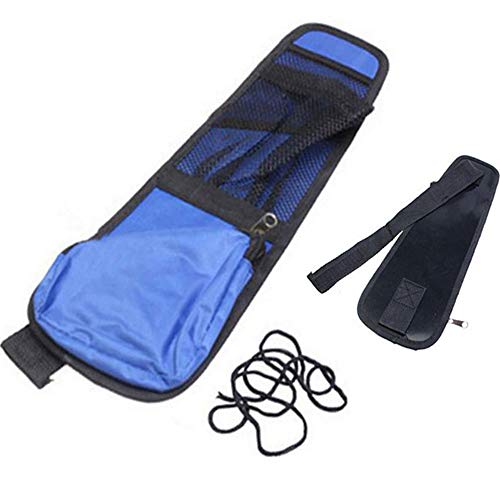Boomboost Organizador Lateral de Asiento de automóvil Organizador de Asiento de automóvil Impermeable multipropósito Bolsa de Almacenamiento de Viaje para vehículos (Azul)