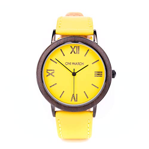 Ovi Watch - Reloj Amarillo de Madera