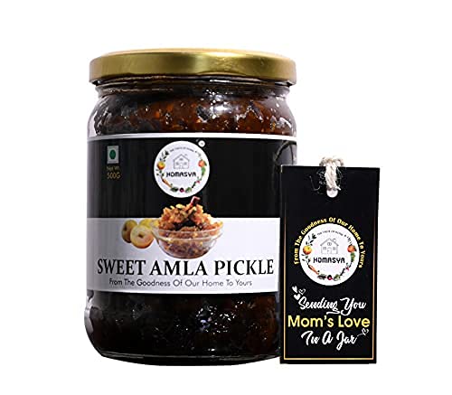 Homasya Sweet Amla (Gooseberry) Pickle | Homemade Meetha Amla Achar Glass Jar 500g (B096VTD1V4) Amazon Price History, Amazon Price Tracker