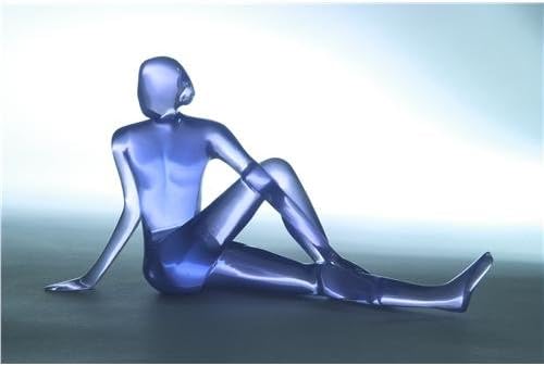 Everything Yoga Purple Yoga Figurine in Half-seated Twist (Ardha Matsyendrasana)