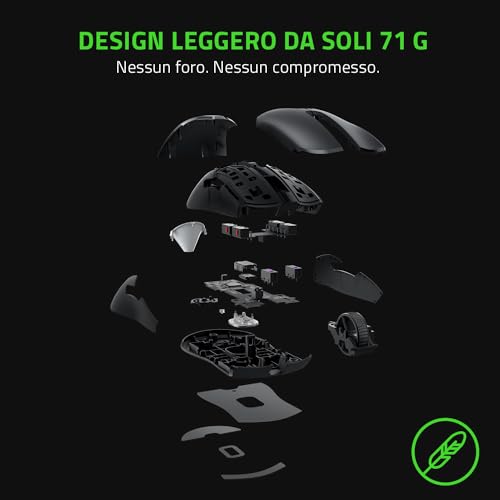 Viper 8K Hz - Mouse da Gioco E-Sport Ambidestro con Tecnologia Hyperpolling a 8000 Hz (Messa a Fuoco Ottica + Sensore con DPI 20K, Interruttori del Mouse Ottico di Seconda Generazione) Nero - Mouse gaming - Immagine 7