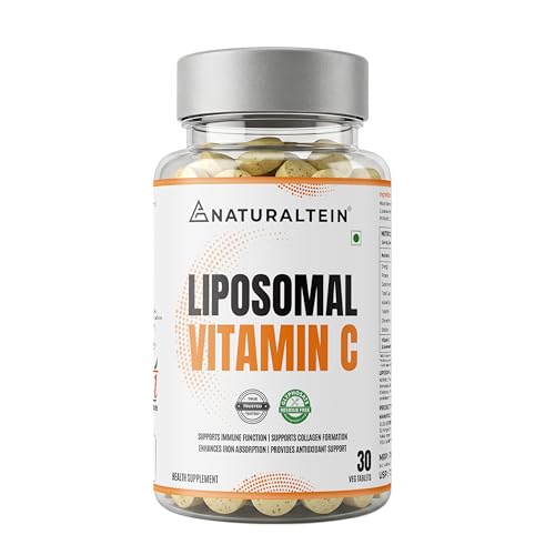 Image of Naturaltein Liposomal Vitamin C | 5X Enhanced Absorption | Antioxidant Supporting Immune Function, Skin Repair, Collagen Synthesis & Oxidative Stress Defense | 30 Capsules