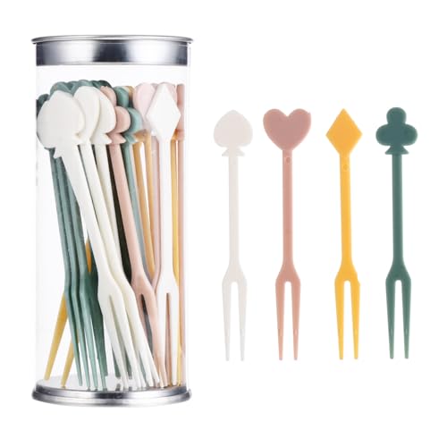 minkissy �g���̂ăv���X�`�b�N�t���[�c�s�b�N2�Z�b�g72�{���� �t���[�c�t�H�[�N�ƃf�R���[�V�����s�b�N �J�N�e����O�ؗp�p�[�e�B�[�H�� �z