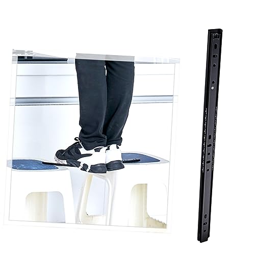 HOLIDYOYO 2Pcs Cold Rolled Steel Ball Bearing Slides for Smooth Cabinetry Installation Precision Rails for Kitchen Bedroom Bathroom Office Furniture