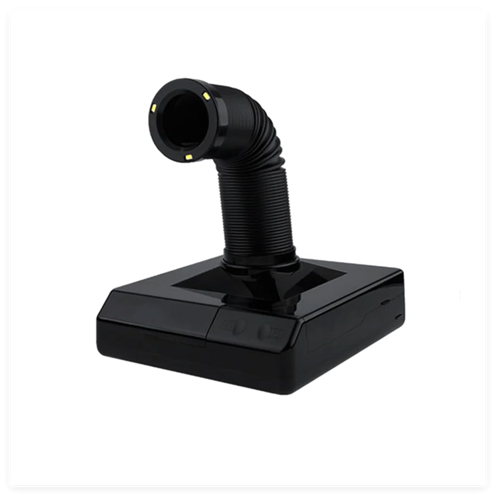 360° Ajustable Absorbedor de Humo Laser de Escritorio con Iluminación LED - Extractor de Humo para Soldadura Metálica, Filtro Anti-Humo para Gravadora Laser/Impresora 3D