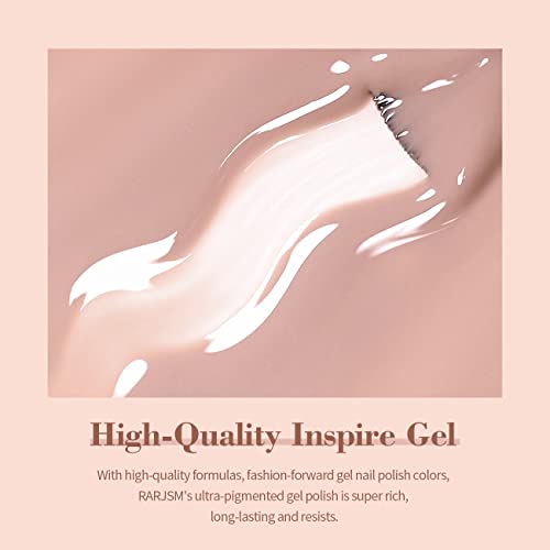 Rarjsm Nude Pink Gel Nail Polish Neutral Transparent French Milky Pink Skin Tone Gel Polish Sheer Light Pink Gel Nail Varnish Uv Led Cured Soak Off For Home Salon Diy 15Ml Single Bottle #TOP4