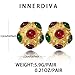 INNERDIVA Vintage Pearl Stud Earrings for Women Resin Stud Earrings Multicolor Earrings Statement Earrings