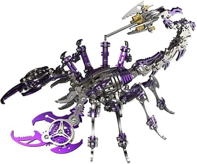 3D Metal Puzzle, 200 Pieces Mechanical – Scorpion King Stainless Steel