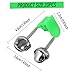 20Pcs Fishing Bells, Plastic Fishing Bells for Rods Clips with Dual Alert for All Kinds of Sea Rod