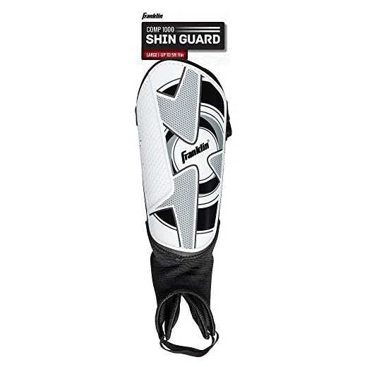 Franklin Sports Comp F-1000 Shin Guards, Large