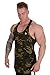 YoungLA Stringer Tank Tops Men with Raw Edges Cut Scissors Trends 318 Cmgrn XL Camo Green