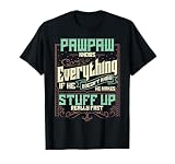 Pawpaw Shirt Pawpaw Shirts for Men Pawpaw Knows Everything T-Shirt