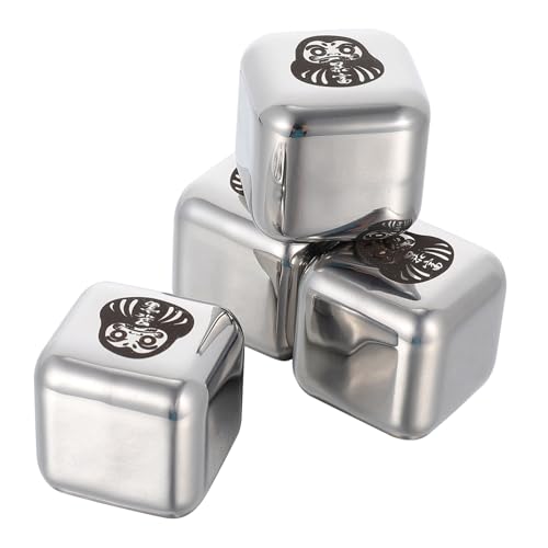 CIYODO Cubetti Di Ghiaccio in Acciaio Resistente Pellet Di Ghiaccio Per Uso Refrigeratore Per Whisky Riutilizzabili Facile Da Pulire e Duraturi