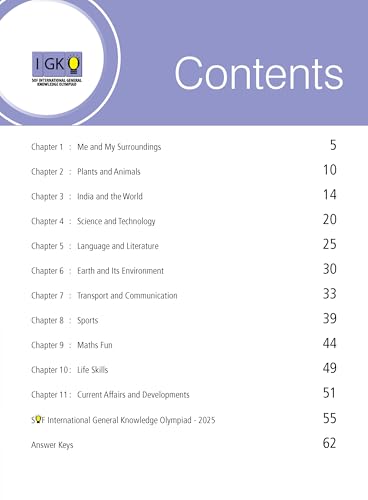 Image of MTG International General Knowledge Olympiad (IGKO) Workbook Class 2 - Chapter-wise MCQs with Achievers Section - SOF Olympiad Books For 2026-27 Exam
