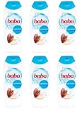 Body BABA - Gel de ducha (6 unidades, manteca de cacao, 6 unidades de 400 ml, 6 unidades, manteca de cacao original húngara, 6 unidades de 400 ml)