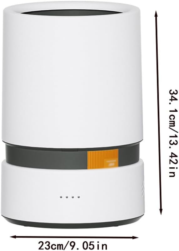 Trashbin Trash Can Household Toilet Bathroom Living Room Kitchen Bedroom Office Lidless Paper Basket Large Capacity Trash Cans(L:23 * 23 * 34.1cm)
