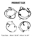 X AUTOHAUX 4pcs 56029338AB 56029338AC ABS Wheel Speed Sensor Front Rear for Chrysler 200 2011-2014 for Chrysler Sebring 2007-2010 for Dodge Avenger 2007-2010