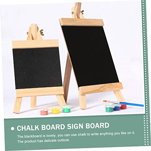 Cabilock 2 Pçs Quadro Cavalete Crianças Cavalete Sinais De Casamento Pequeno Dupla Face Mesa Quadro