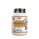 BIG - Proteinas Whey ONE PIECE - Edición Exclusiva con 12 Tazos Coleccionables. Materia Prima Premium. Whey Protein para Masa Muscular. Sin Lactosa (1Kg, Jelly Kiss – Chopper)