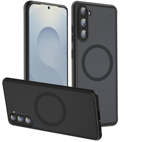 HikerClub Galaxy S26 �P�[�X Mag-Safe�Ή� ���C�����X�[�d TPU+PC �ϏՌ� �Ռ��h�~ �ČRMIL�K�i�擾 ����~�� �ϋv�� �S�ʕی� �y�� �M�����N�V�[S26 �P�[�X Magnetic Black Galaxy S26 �J