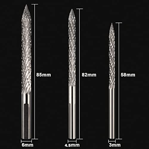 Tire Reamer Drill Bit,Tungsten Steel Tire Repair Burr Drill Bit, 3 Pack Wire Cutter Reamer Drill,Tire Repair Drill Insert Tool Automobile Car Tool (3 mm 4.5 mm 6 mm) - Image 4