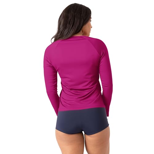 Image of Nautica Women's Long Sleeve Rashguard - Quick-Dry, UPF Protection, Swim Shirt, Pool, Beach, Hiking, Yoga, Volleyball