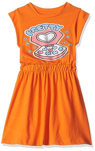 Image of T2F Girl's Cotton A-Line Knee-Length Casual Dress