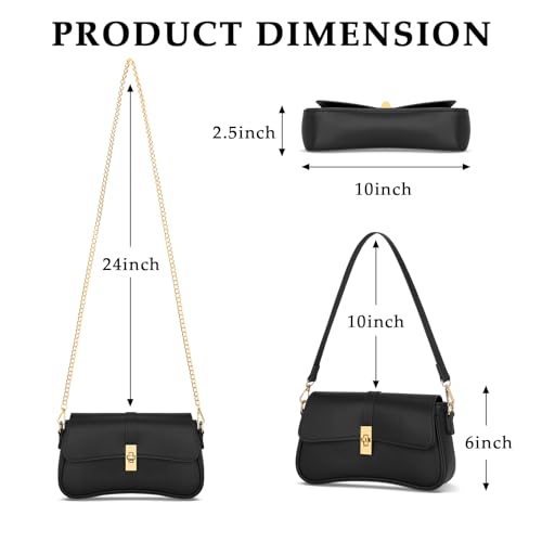 Image of KKXIU Shoulder Bag for Women Small Clutch Purses Cute Hobo Handbag Trendy Underarm Bag