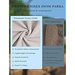 Owntop Swim Parka Windproof Surf Coat Men Women- Waterproof Surf Poncho- Warm Swim Parka with Pocket Kid Youth Adult - Image 4