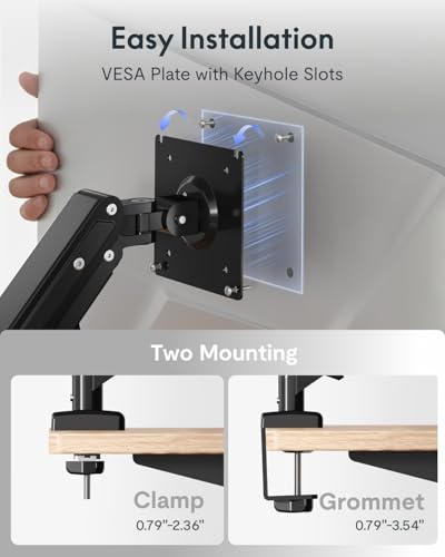 Image of FLEXISPOT EN2 55''x28'' Standing Desk with Monitor Mount Bundle, 1 inch Thick One-Piece Desktop, Fully Adjustable Single Monitor Arm with Cable Management, Bundle for Home Office, Gaming & Study, Maple