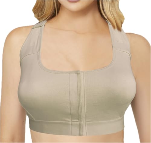 Image of Post Surgery Recovery Bra - Easy On Front Closure, Adjustable Straps, Breathable Cotton